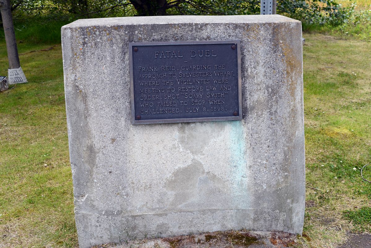 33B Fatal Duel Plaque Frank Reid Shot Soapy Jeff Smith Who Failed To Stop When Challenged July 8, 1898 In Skagway Alaska
